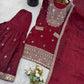 GMY Silk Mirror Work Sharara Set with Dupatta