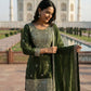 GMY Silk Mirror Work Sharara Set with Dupatta