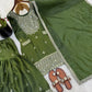 GMY Silk Mirror Work Sharara Set with Dupatta