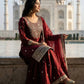 GMY Silk Mirror Work Sharara Set with Dupatta