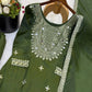 GMY Silk Mirror Work Sharara Set with Dupatta