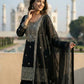 GMY Silk Mirror Work Sharara Set with Dupatta