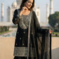 GMY Silk Mirror Work Sharara Set with Dupatta