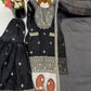 GMY Silk Mirror Work Sharara Set with Dupatta