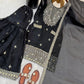 GMY Silk Mirror Work Sharara Set with Dupatta