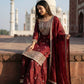 GMY Silk Mirror Work Sharara Set with Dupatta