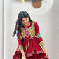 Gamthi Mirror Tiered Koti Lehenga