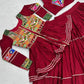 Gamthi Mirror Tiered Koti Lehenga