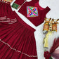 Gamthi Mirror Tiered Koti Lehenga