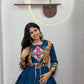 Gamthi Mirror Tiered Koti Lehenga