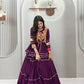 Gamthi Mirror Tiered Koti Lehenga