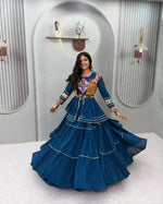Gamthi Mirror Tiered Koti Lehenga