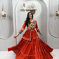 Gamthi Mirror Tiered Koti Lehenga
