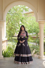 Gamthi Mirror Work Lehenga Set