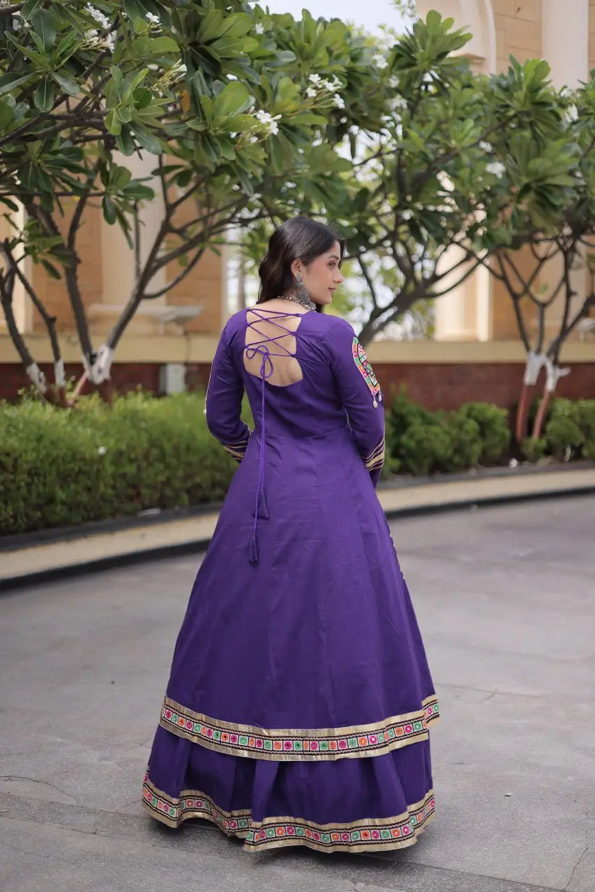 Gamthi Mirror Work Lehenga Set