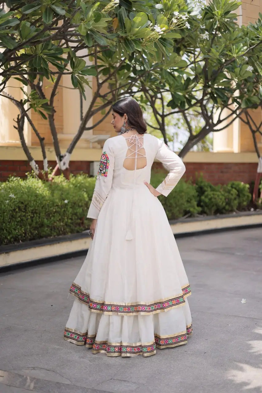 Gamthi Mirror Work Lehenga Set