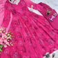Georgette Anarkali Gown Set with Dupatta