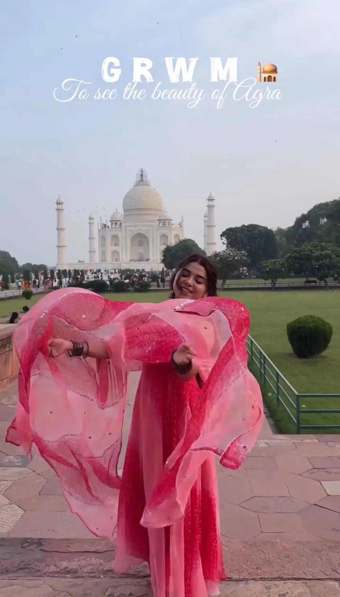 Georgette Chiffon Mirror Work Gown Set