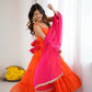 Georgette Chiffon Party Wear Gown Set with Dupatta