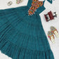 Georgette Digital Print Gown with Embroidered Work & Tassel Detailing
