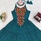 Georgette Digital Print Gown with Embroidered Work & Tassel Detailing