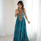 Georgette Digital Print Gown with Embroidered Work & Tassel Detailing