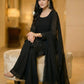 Georgette Embroidered Kurta Plazo Set