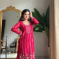 Georgette Embroidered Sharara Set with Belt Style Dupatta for Festive and Wedding Wear