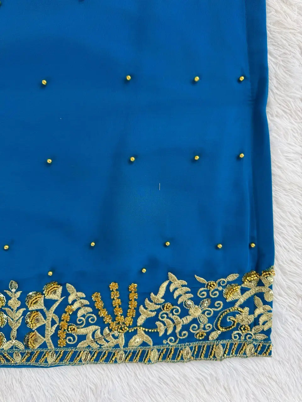 Georgette Embroidered Sharara Set with Dupatta