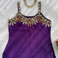 Georgette Embroidered Sharara Set with Dupatta