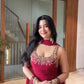 Georgette Embroidered Sharara Set with Dupatta