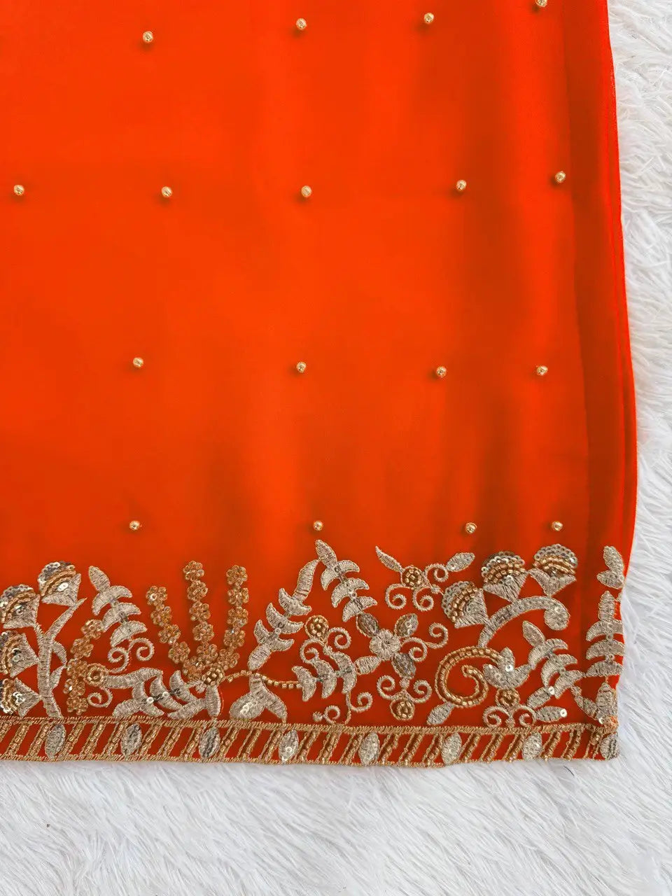Georgette Embroidered Sharara Set with Dupatta