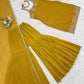 Georgette Embroidered Sharara Set with Dupatta