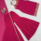 Georgette Embroidered Sharara Set with Dupatta