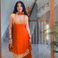 Georgette Embroidered Sharara Set with Dupatta