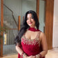 Georgette Embroidered Sharara Set with Dupatta