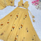 Georgette Handpainted Lehenga Set with Jacket and Blouse