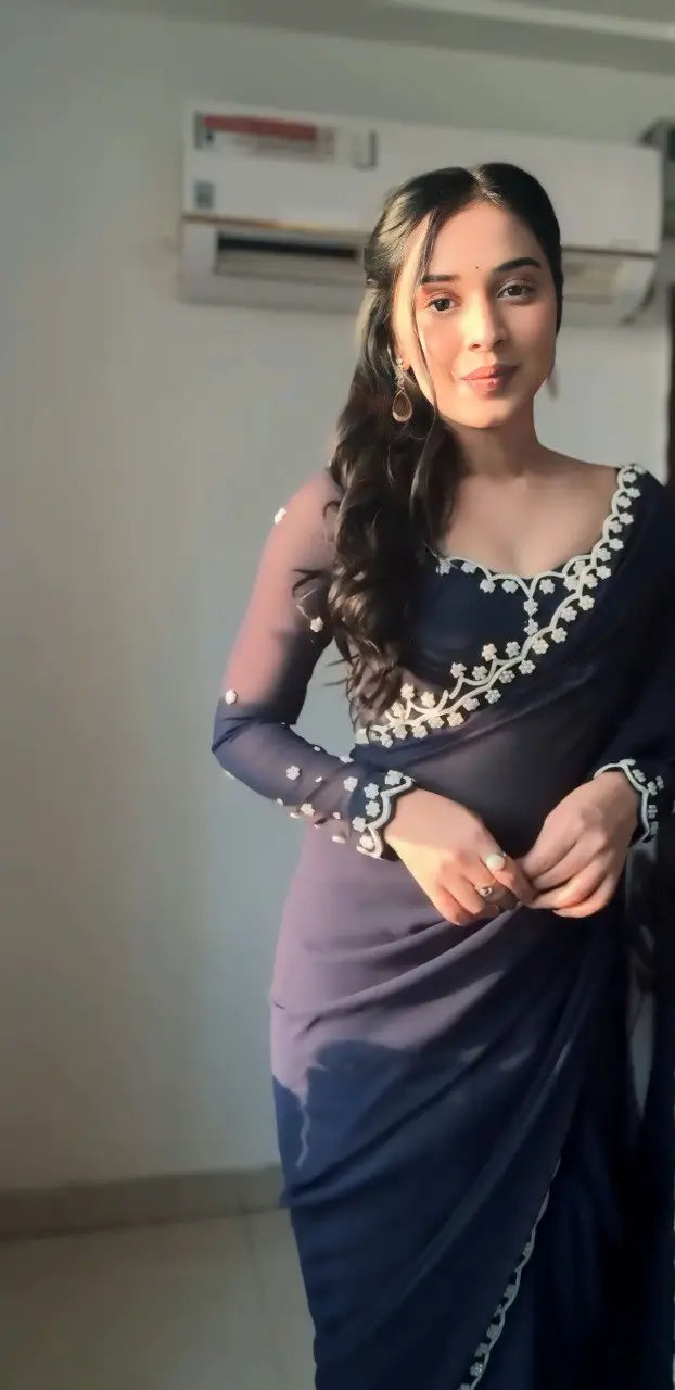 Georgette Handwork Ready to Wear Saree