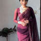 Georgette Handwork Ready to Wear Saree Set