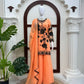 Georgette Kurta Palazzo Set with Cutwork