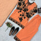 Georgette Kurta Palazzo Set with Cutwork