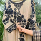 Georgette Kurta Palazzo Set with Cutwork