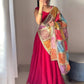 Georgette Lehenga Set with Handcrafted Blouse and Organza Dupatta