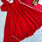 Georgette Mirror Work Gown Set with Dupatta