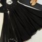 Georgette Mirror Work Gown Set with Dupatta