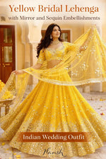 Georgette Mirror Work Lehenga Set