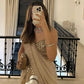 Georgette Ready-to-Wear Lehenga Saree with Thread Sequin Work | Festive Party Wear