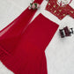 Georgette Ready-to-Wear Lehenga Saree with Thread Sequin Work | Festive Party Wear