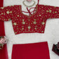 Georgette Ready-to-Wear Lehenga Saree with Thread Sequin Work | Festive Party Wear
