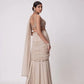 Georgette Ready-to-Wear Lehenga Saree with Thread Sequin Work | Festive Party Wear